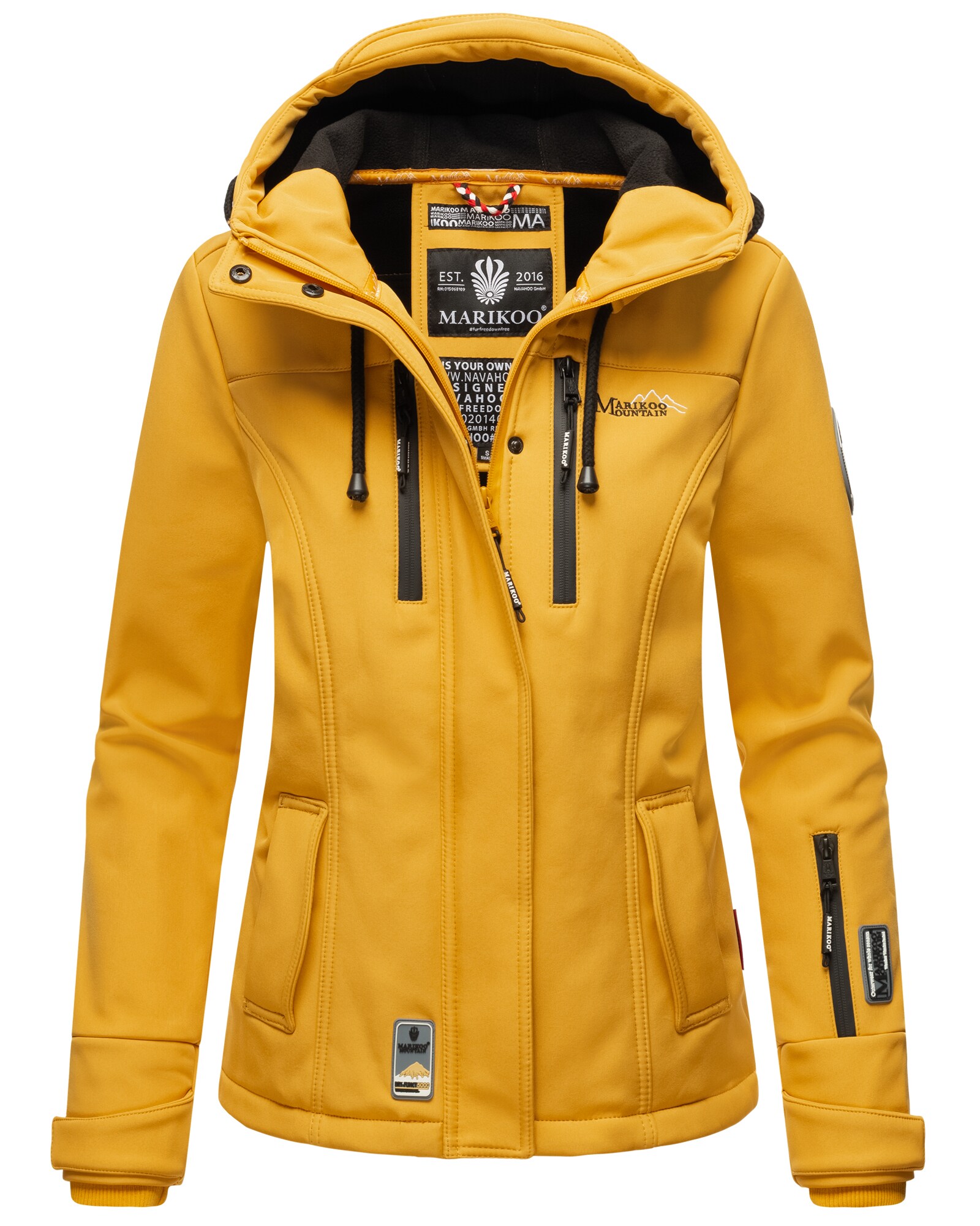 MARIKOO Damen Softshelljacke Outdoor Funktionsjacke Kleinezicke