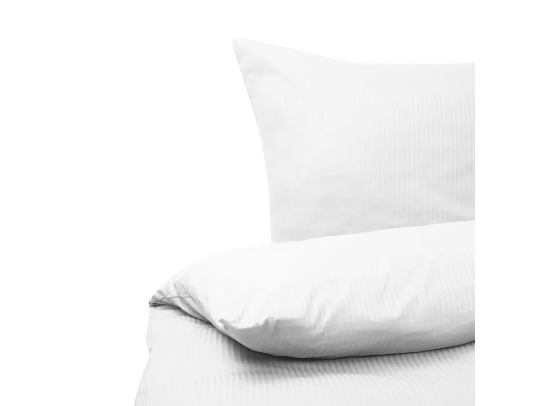 Ensemble de housses de couette AVONDALE Satin de coton 135 x 200 cm Blanc