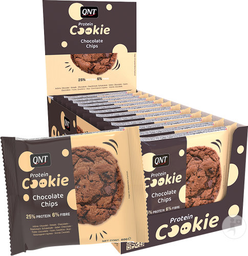 QNT Protein Cookies Chocolate Chips 12x60g