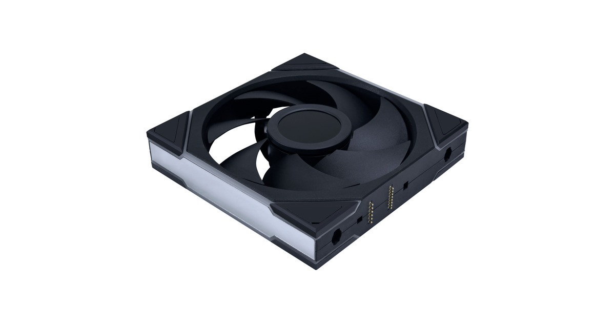 Lian LiUNI FAN TL 140 LCD Wireless RGB case fan  (Zwart, 140 x 140 x 28 mm, PWM, 1x 9-pin USB)