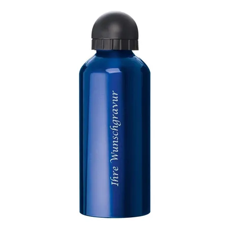 Macma Aluminium Trinkflasche mit Sportverschluss, 600 ml, blau