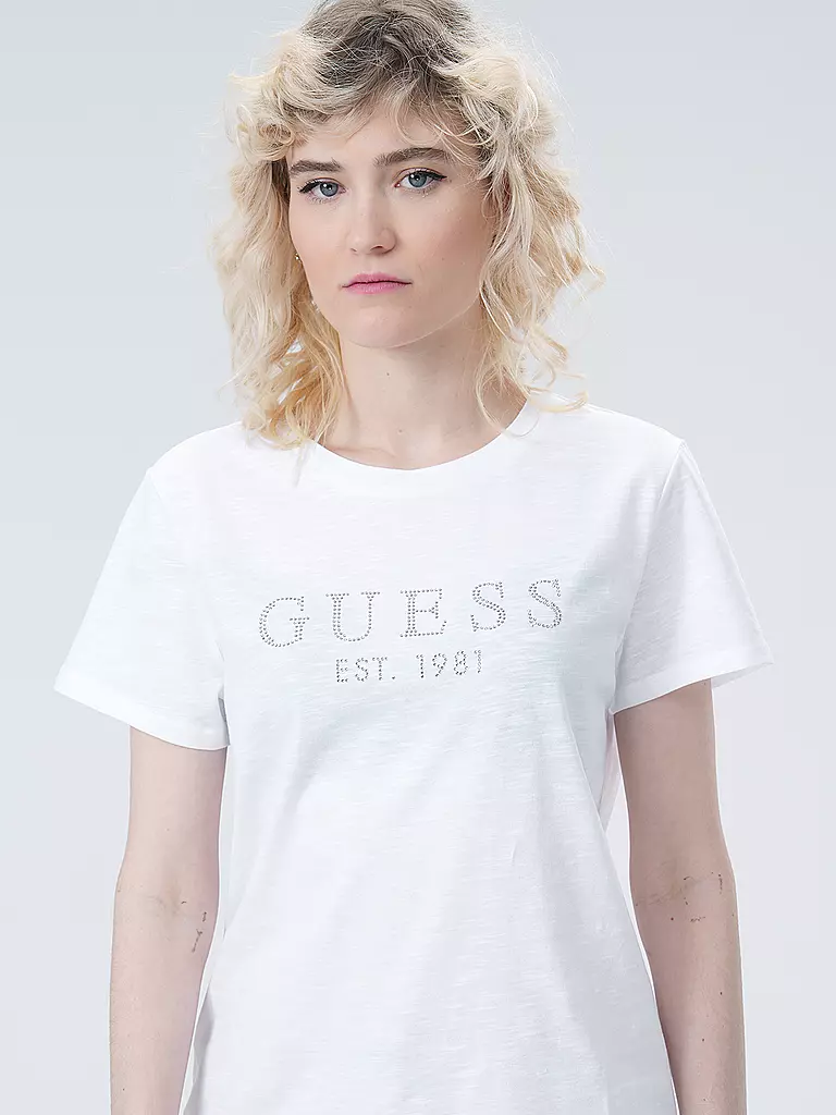 GUESS T-Shirt weiss