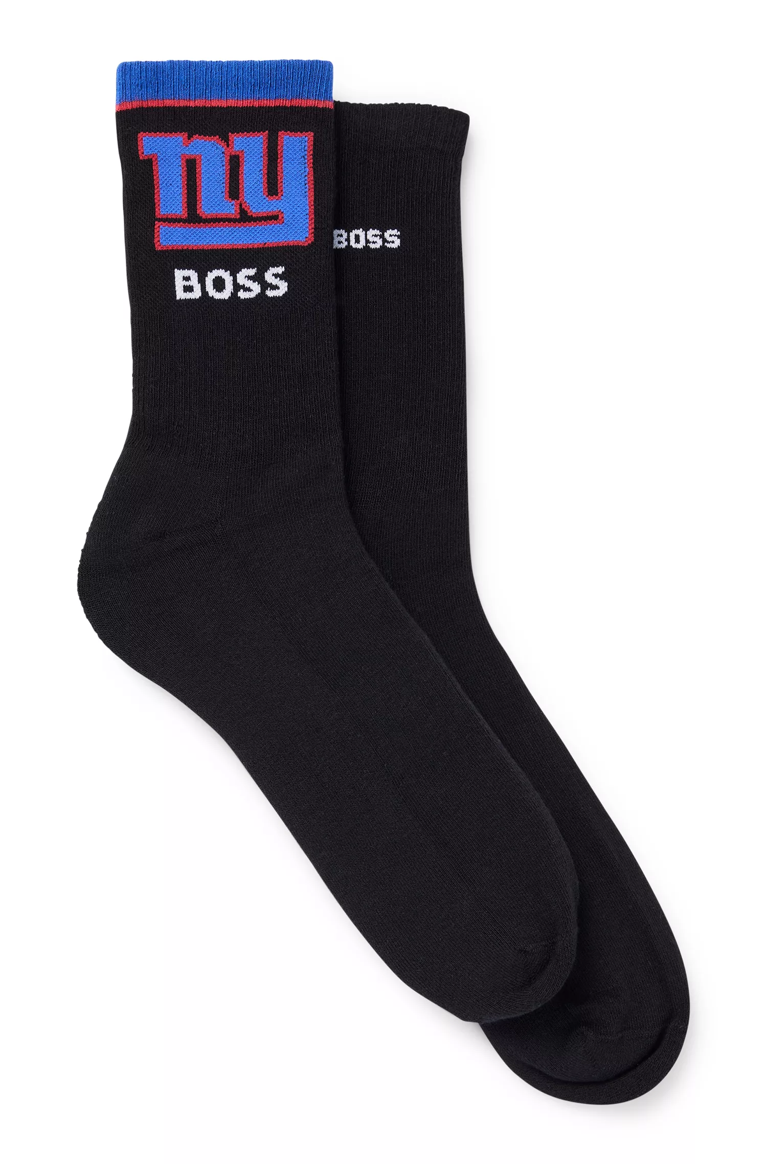 BOSS Black - Conjunto de duas meias curtas BOSS x NFL em mistura de algodão