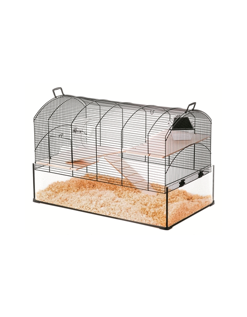 Zolux Knaagdierkooi Neo Panas Xl - Dierenverblijf - 71x41x49 cm Zwart Transparant