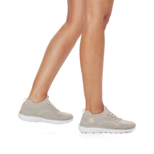 Rieker Mesh Sneakers, Stone, 38