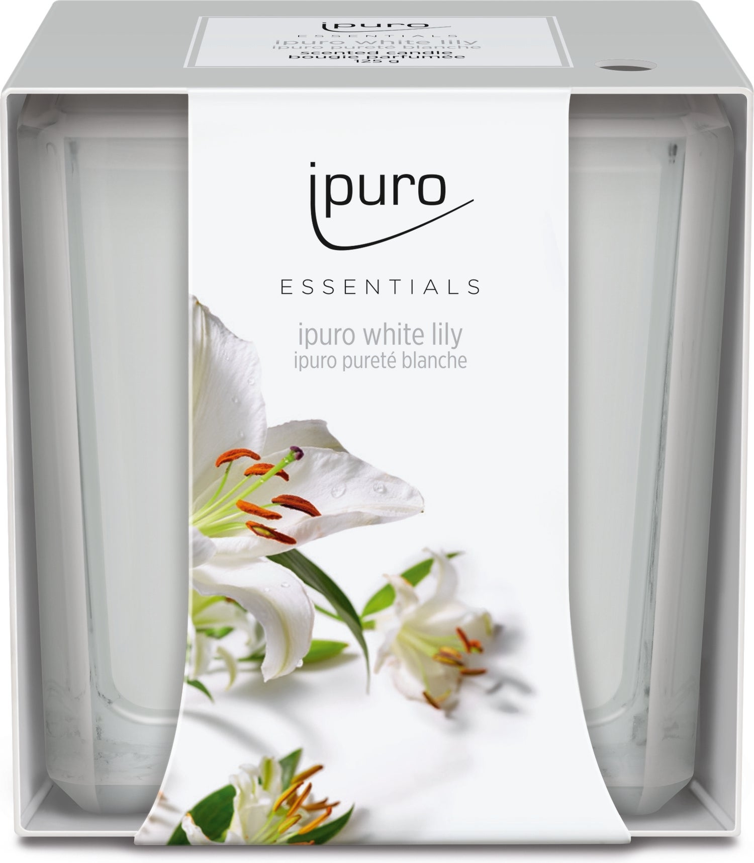 Ipuro geurkaars Essentials White Lily 26 uur D 7,1 H 7 cm