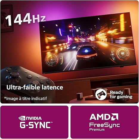 Philips Ambilight 42OLED809 Smart TV OLED 4K - Écran 42 Pouces, Plate-Forme P5 AI Perfect Picture Ultra HD, Google TV, Dolby Vision et Son Dolby Atmos, Fonctionne avec Alexa et Google Assistant [Classe énergétique G]