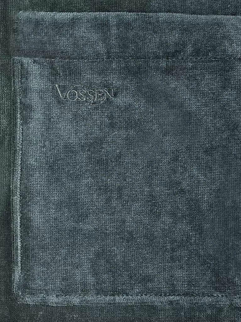 VOSSEN Unisex Bademantel FEELING-L Flanell grau