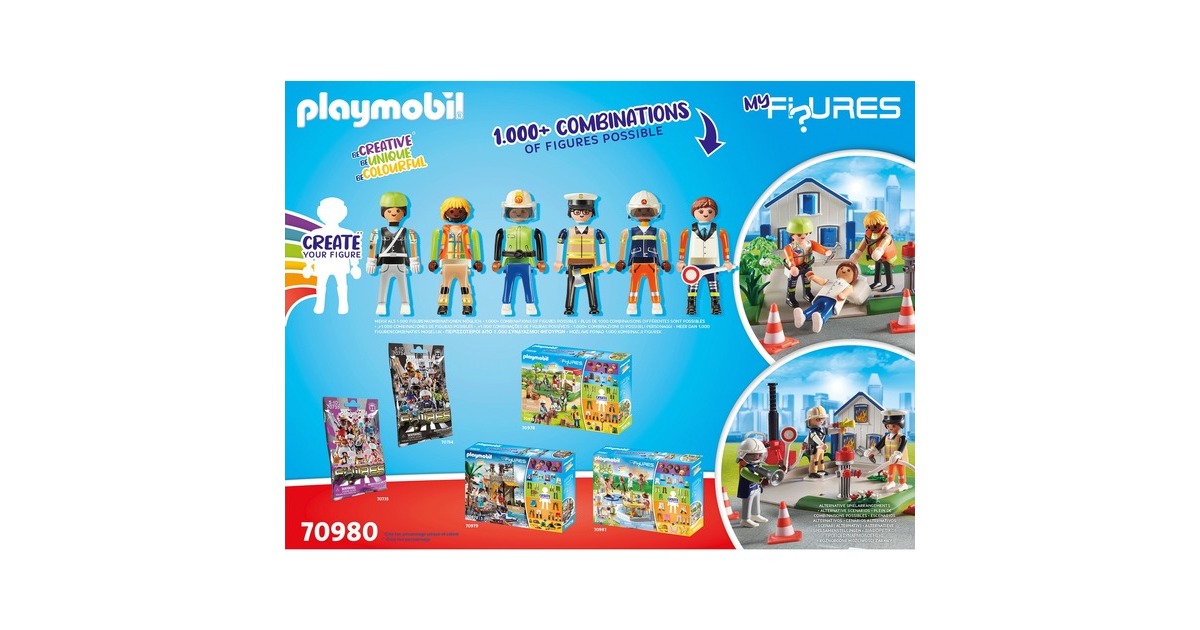 PLAYMOBILFigures - My Figures: Reddingsmissie Constructiespeelgoed  (70980)