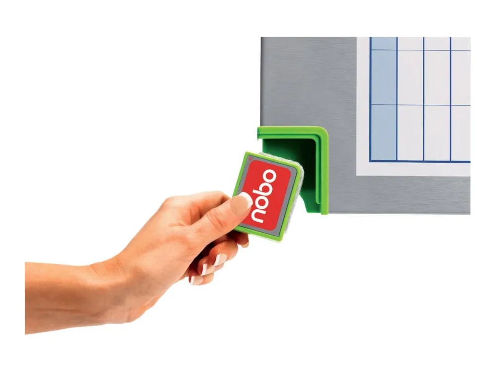 Nobo Performance Plus - Tørslette-planlæggertavle - ugentlig - 1035 x 600 mm - stål - magnetisk - sølv