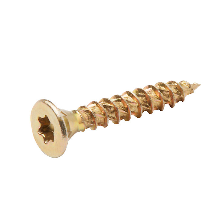Vis à bois Turbodrive Premium torx zinguée jaune 4x25 mm - 100 pièces