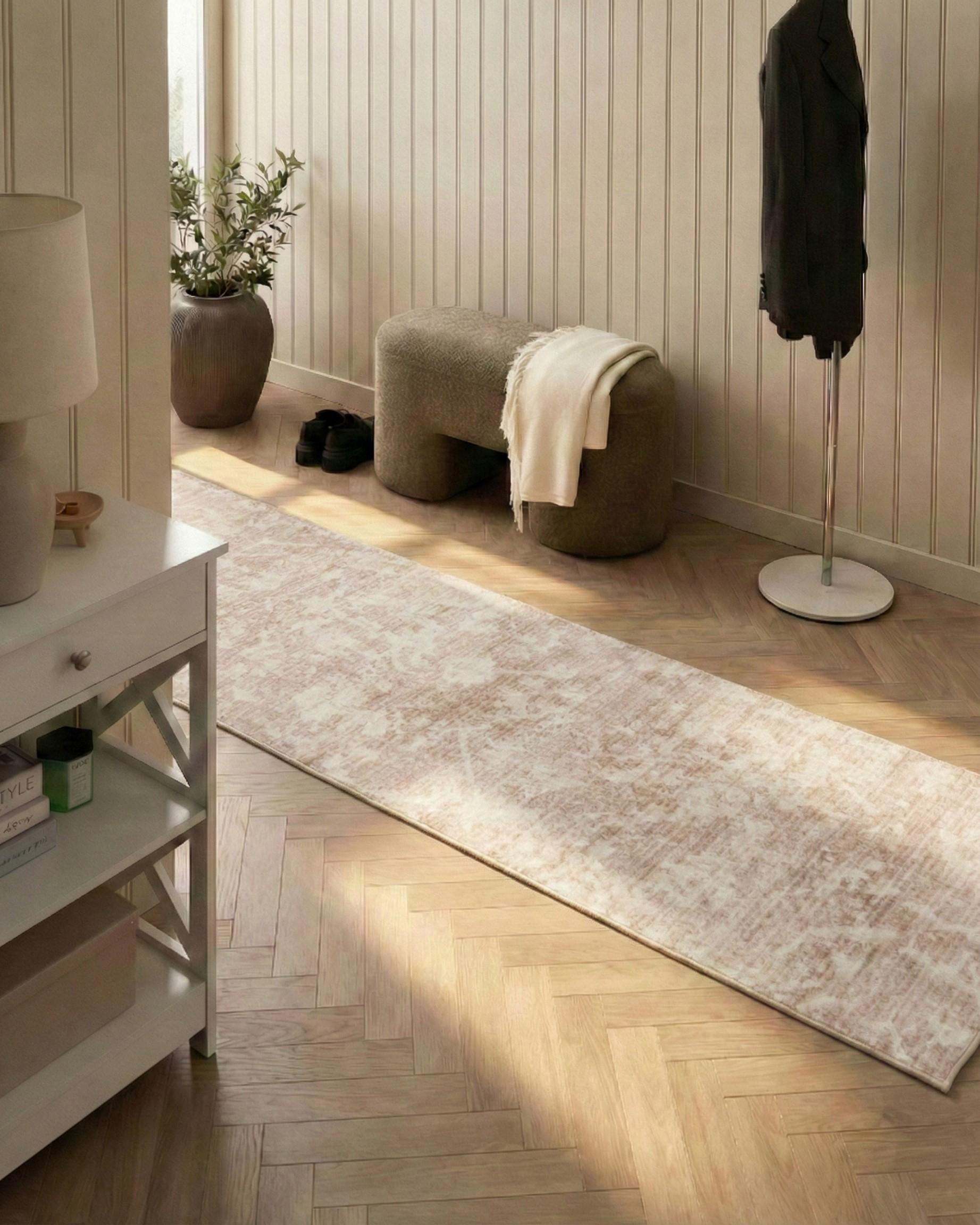 Vloerkleed TARSUS Beige 80 x 300 cm