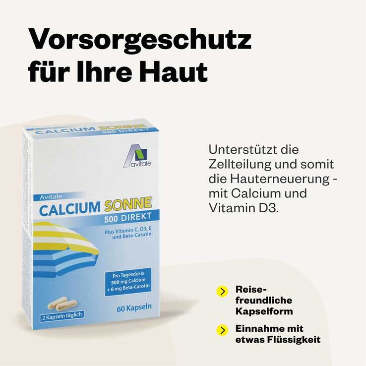 Calcium Sonne 500 Kapseln, 120 St