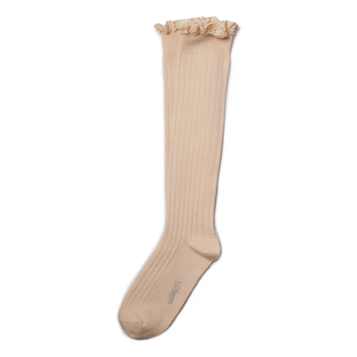 Collégien Chaussettes Joséphine | Rose poudré