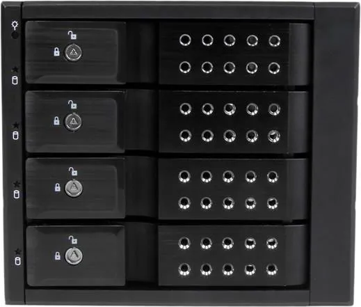 StarTech.com 4-Bay Mobile Rack Backplane - Trayless Hot Swap Mobile Rack Backplane for 3.5in SAS II/SATA III - 6 Gbps HDD (HSB4SATSASBA) - Lagrings mobil rack - 2.5