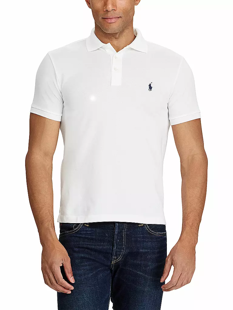 POLO RALPH LAUREN Poloshirt Slim Fit weiss