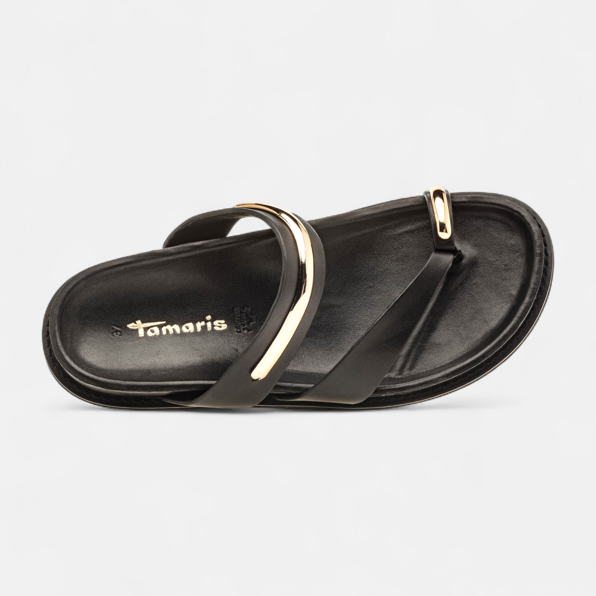 Mules Femme en cuir noir