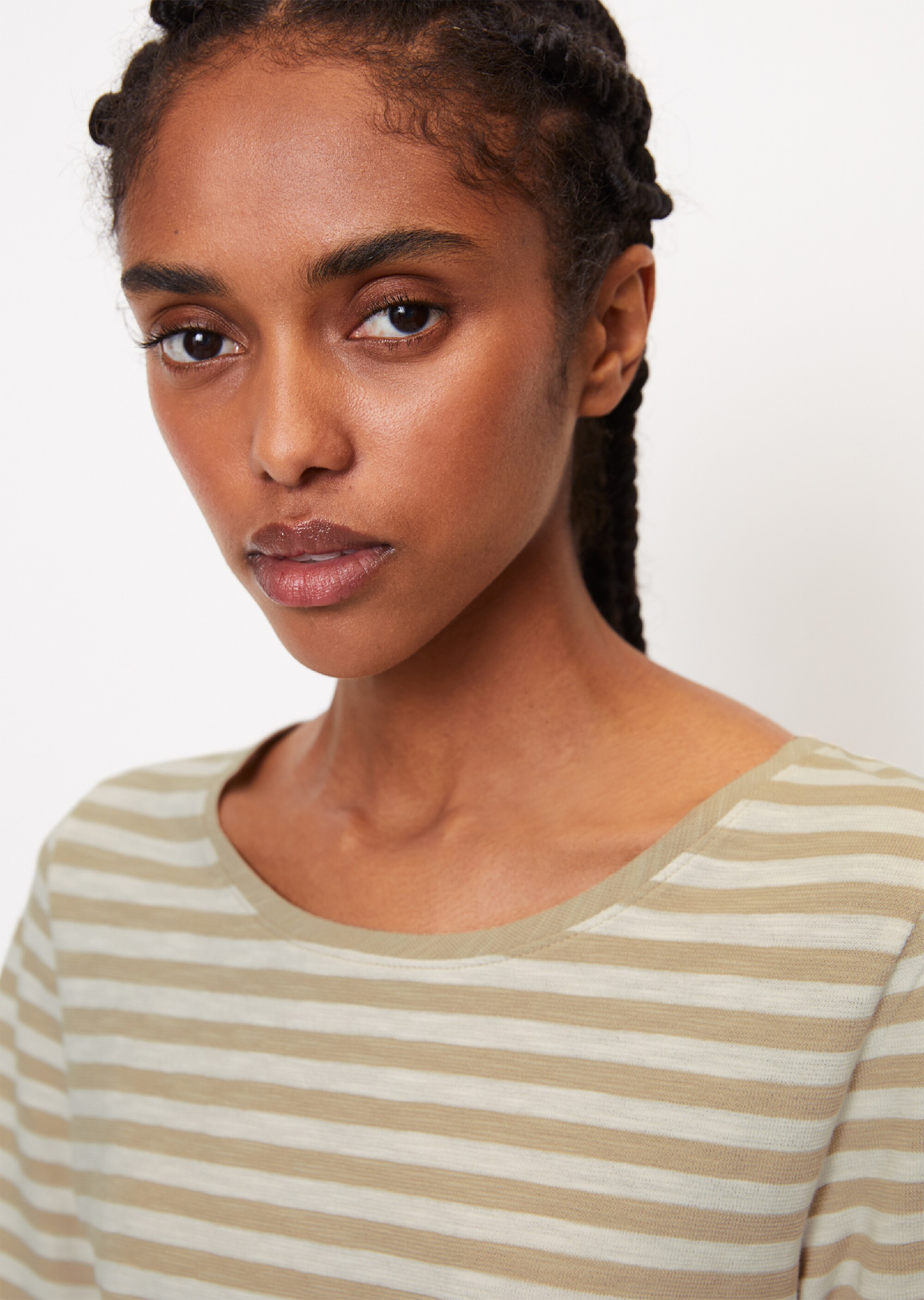 Gestreiftes T-Shirt regular aus Organic Cotton-Jersey