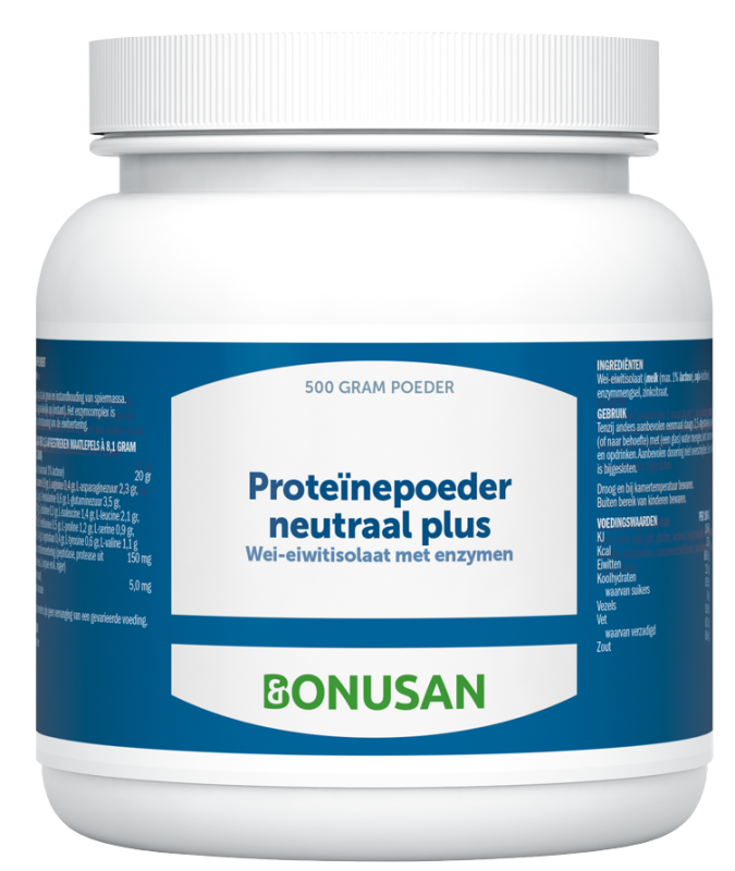 Bonusan Proteine Poeder Neutraal Plus 500 gram