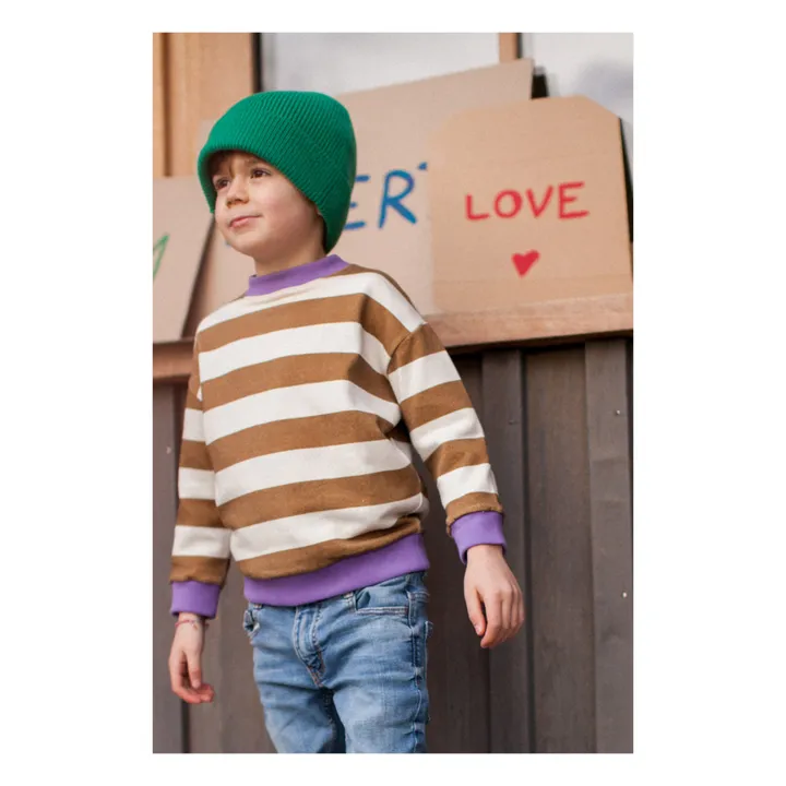 Marlot Paris Sweat Rayé Poppy | Camel