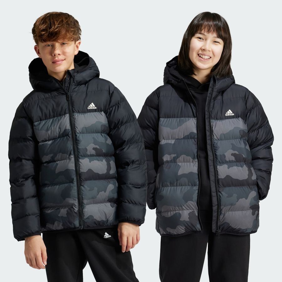 Adidas Synthetic Down Allover Print Jacket