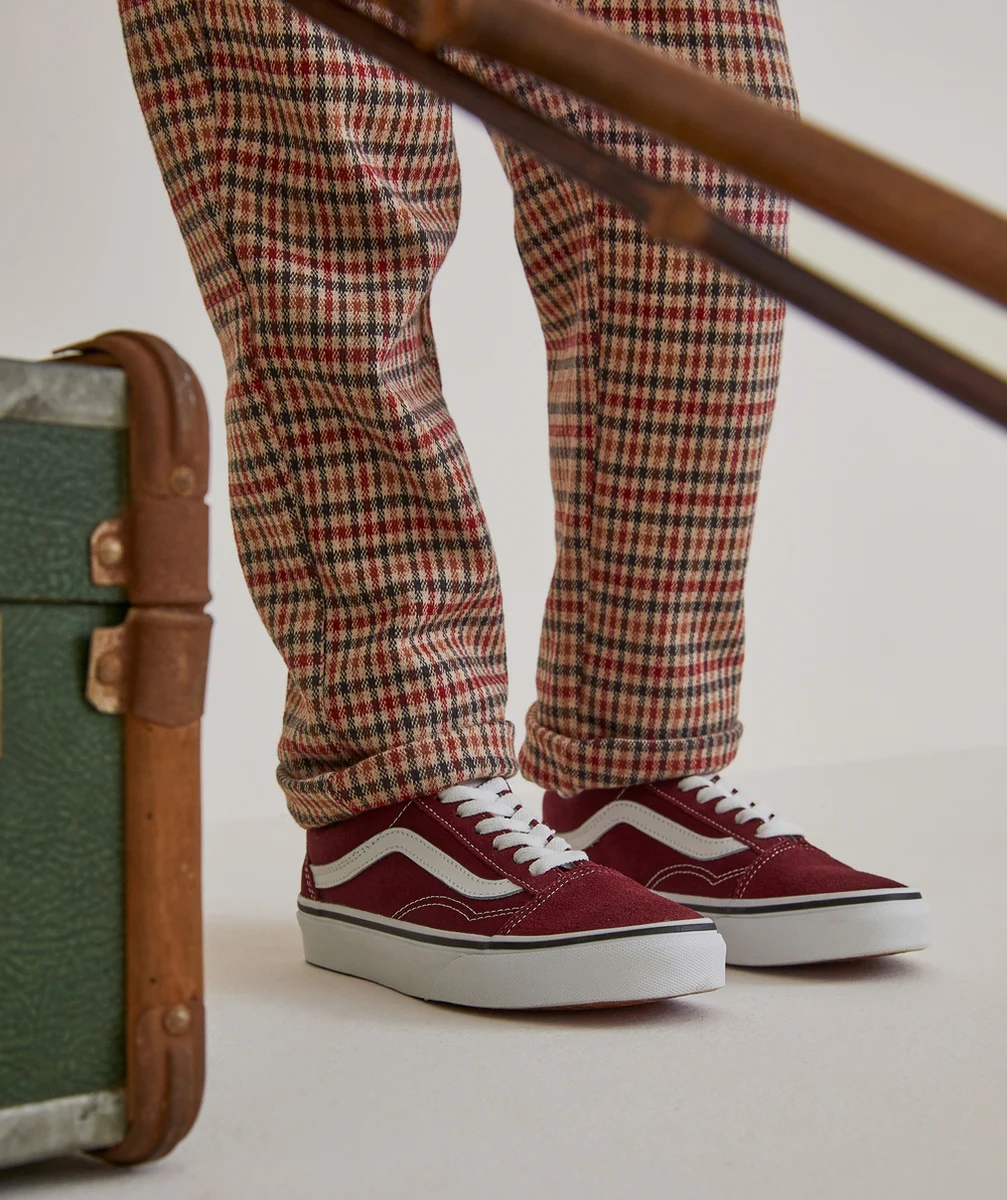 VANSBASKETS OLD SKOOL ROUGE ET BLANCHE
