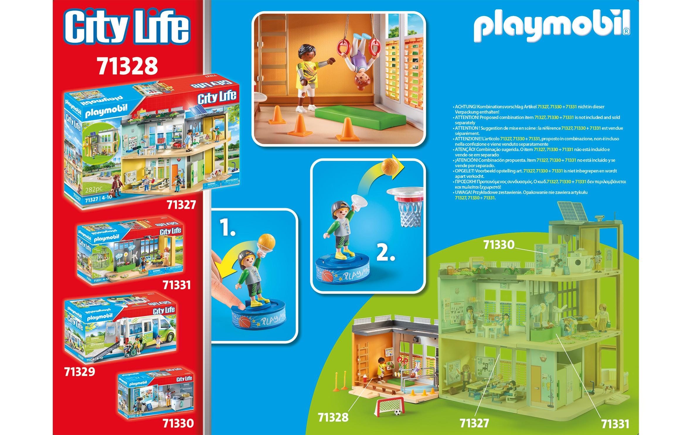 Playmobil® Spielbausteine »City Life Anbau Turnhalle 71328«