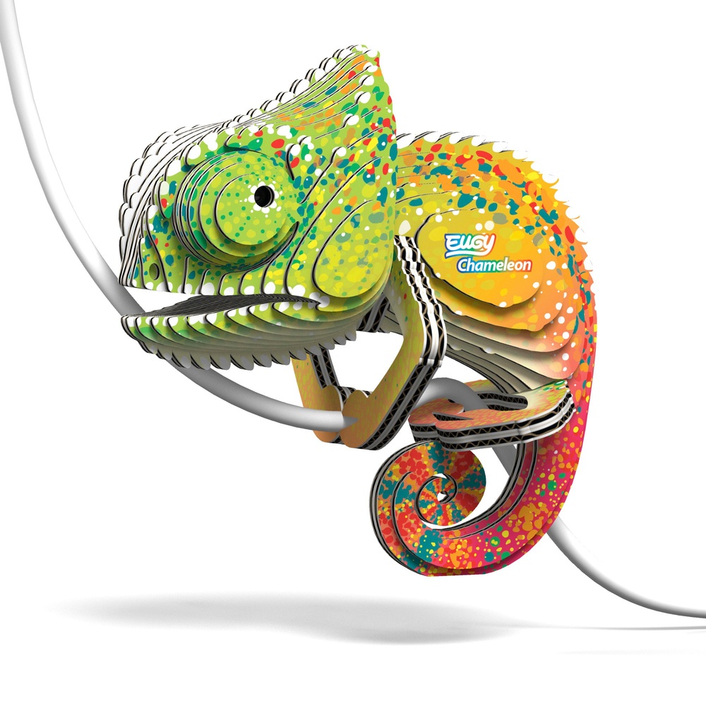 EUGY Chamäleon 3D-Kartonmodellbausatz