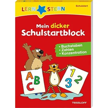 Tessloff Lernstern Mein dicker Schulstartblock. Buchstaben, Zahlen, Konzentration