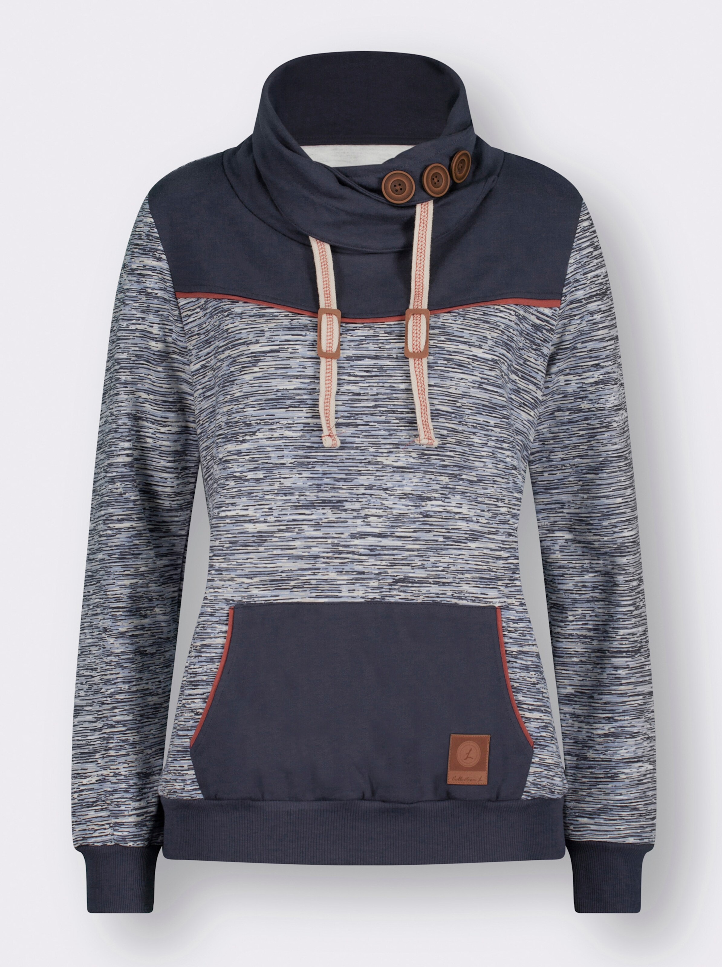 Sweatshirt mit Kontrast-Details