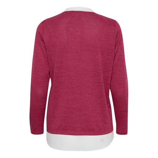 Fransa Rexan Strikbluse, Very Berry Melange, M