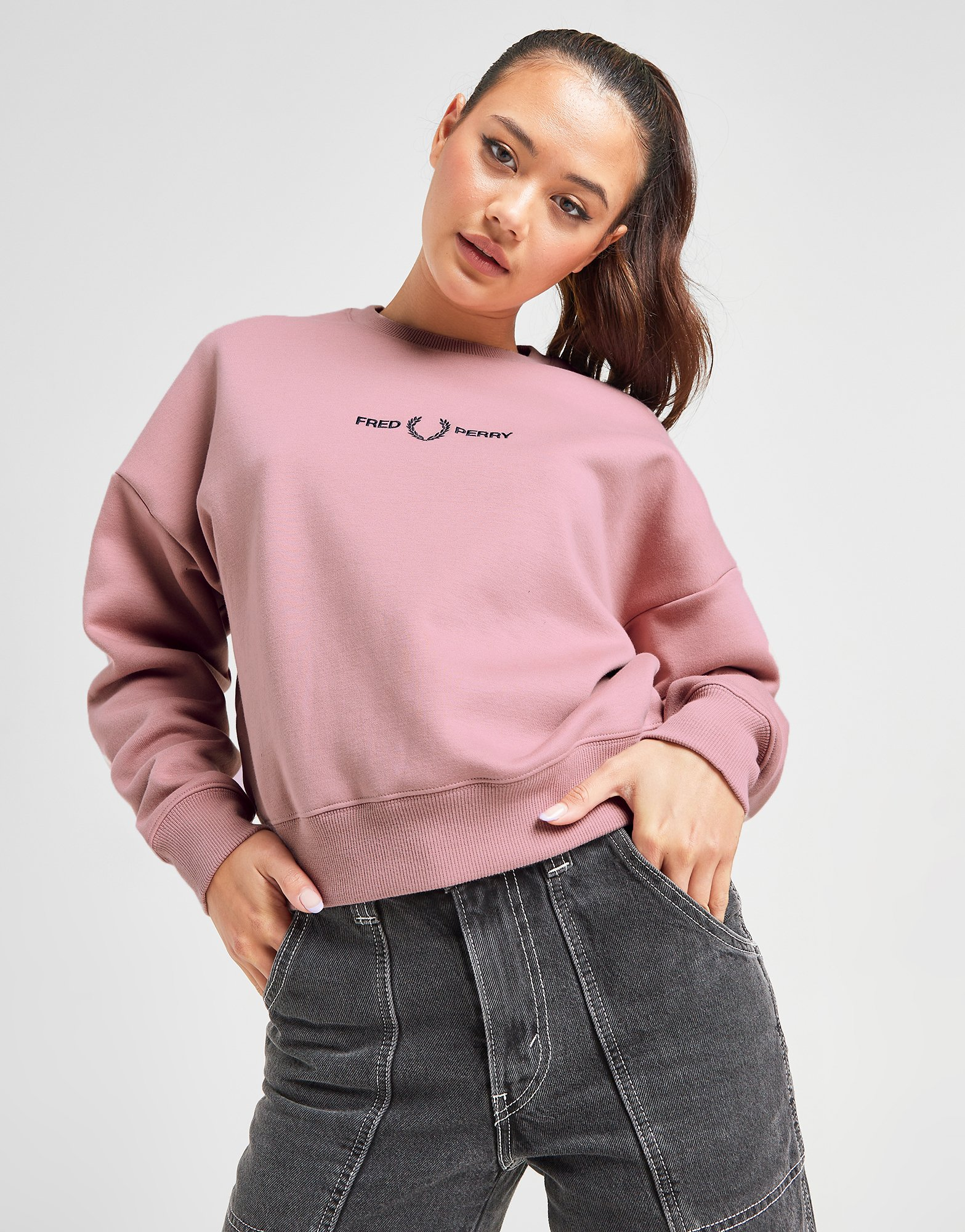 Fred Perry Sweatshirt Logo Femme