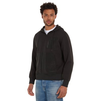 Sweatshirt zippé à capuche homme Mix Media CALVIN KLEIN
