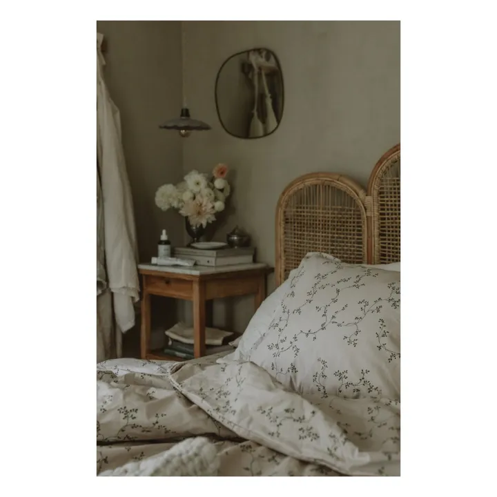 garbo&friends Taie d'oreiller Botany en percale de coton | Vert