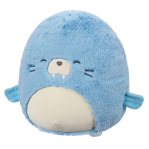 Squishmallows Harvey Hvalros Bamse, Blå
