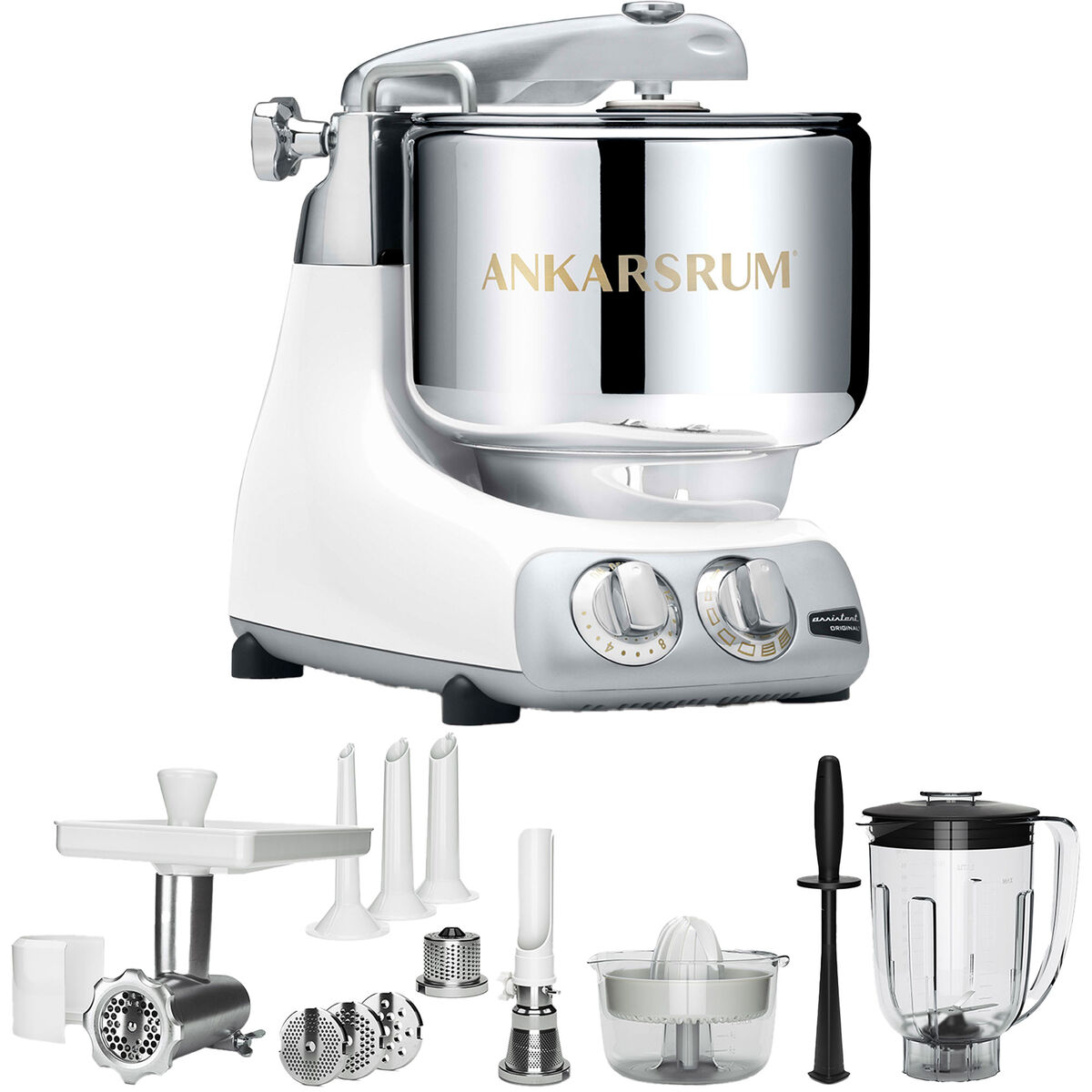 AKM 6230 Kjøkkenmaskin + Deluxepakke, White
