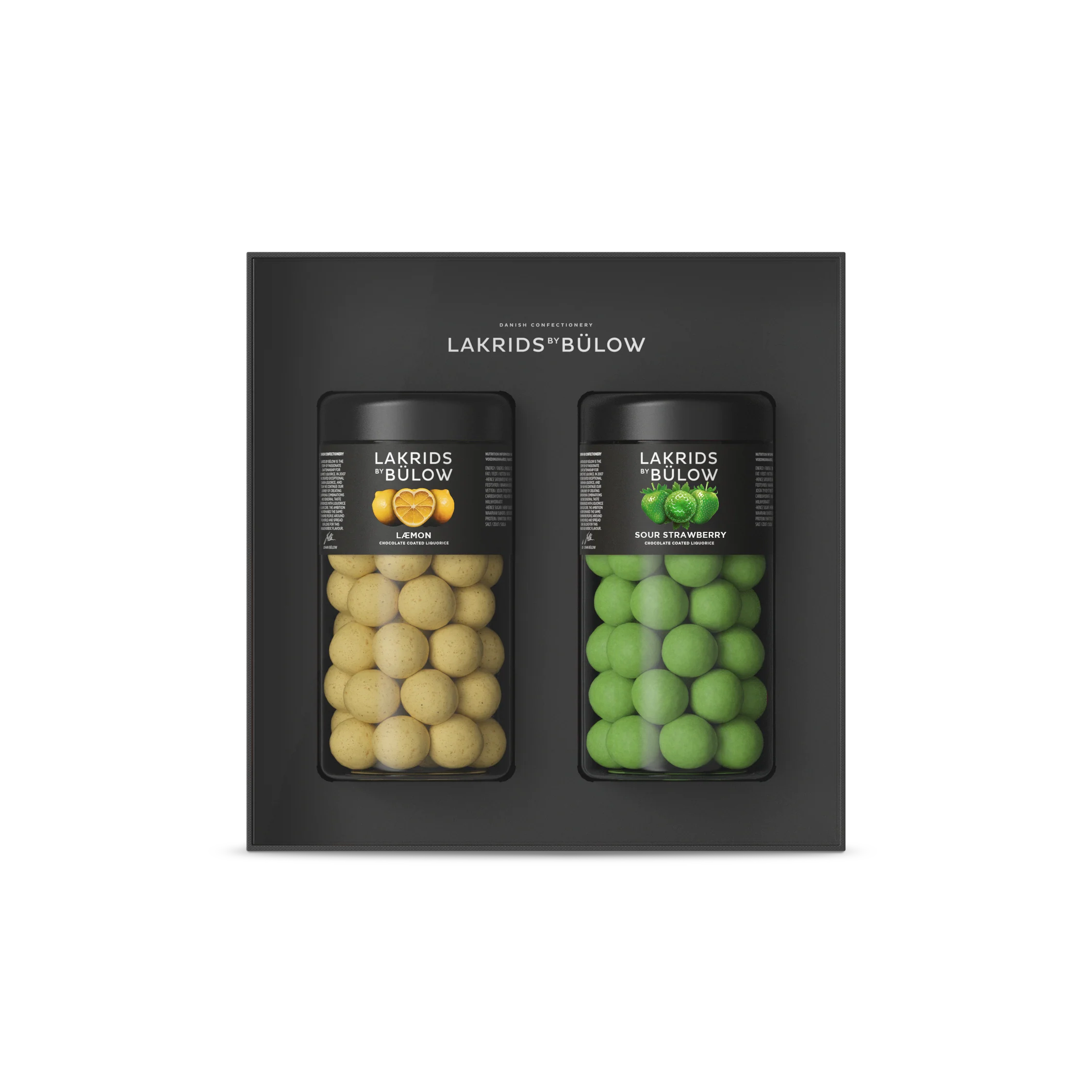 Lakrids by Bülow  Black Box, Regular - Læmon/Sour Strawberry