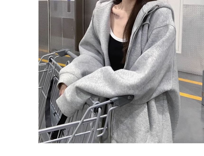 Horrysonie - Effen hoodie met rits