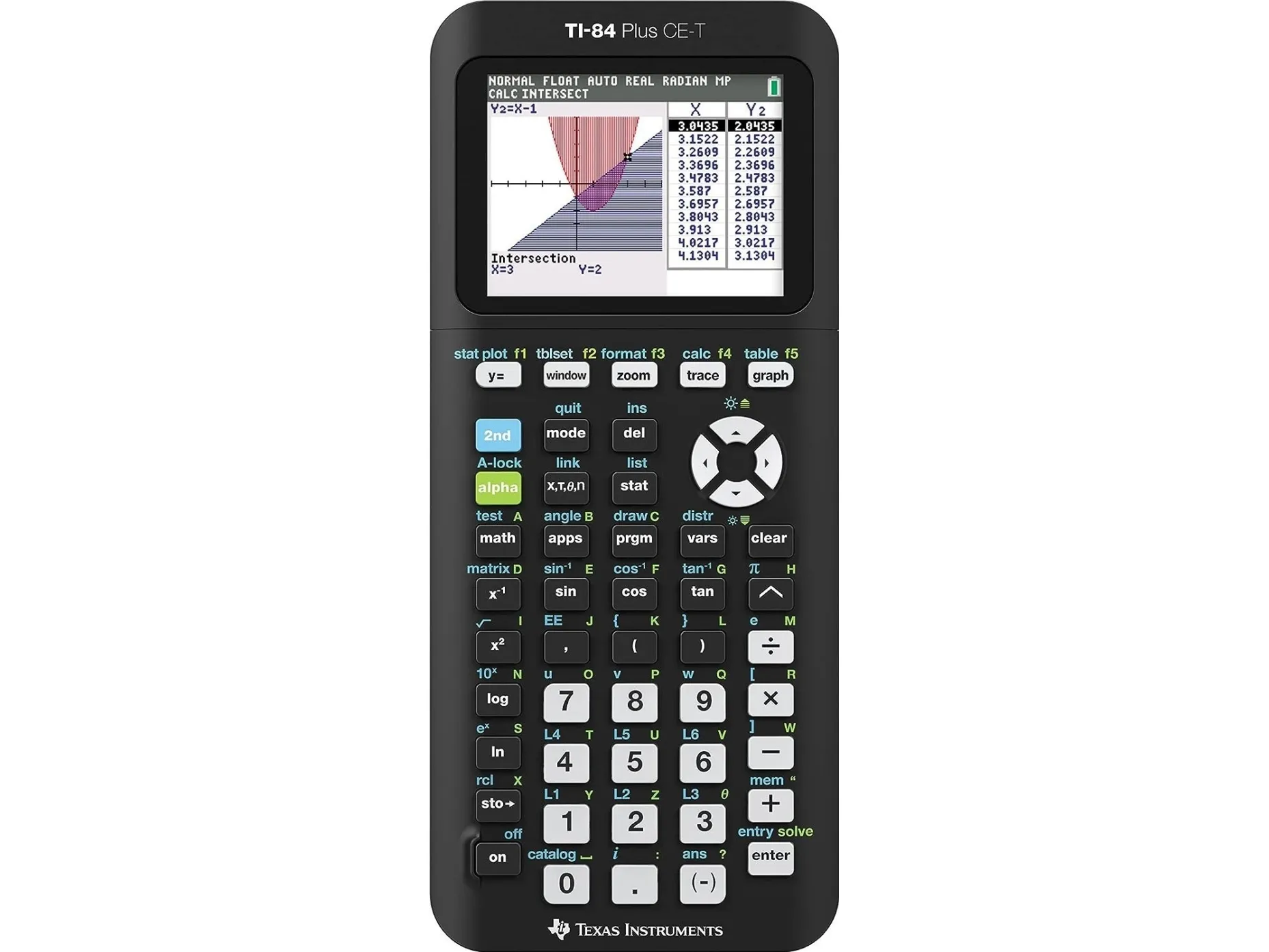 Texas TI-84 Plus CE-T Graphing calculator - inkl. UK-manual