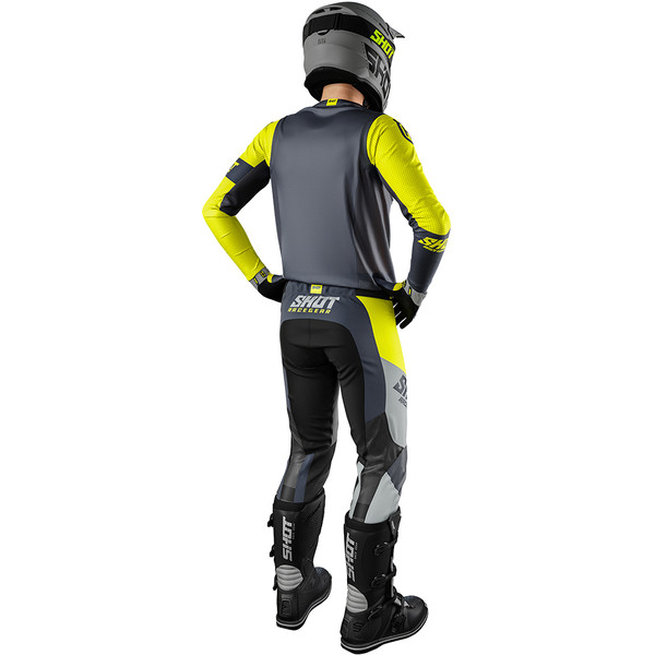 Shot - Maillot Aerolite Husqvarna 2021 édition limitée Gris Foncé / Jaune
