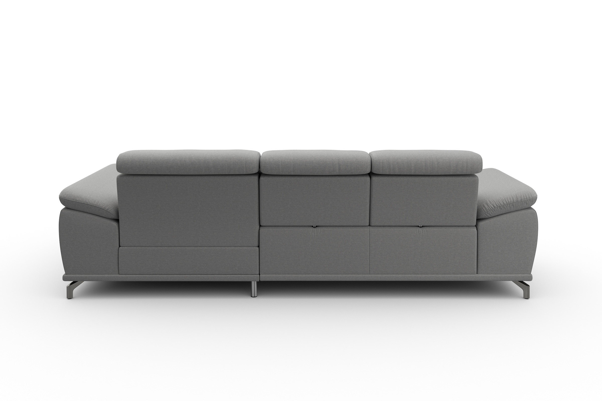 sit&more Ecksofa »Cabrio L-Form, B: 295 cm, mit Sitztiefen-, Arm- & Kopfteilverstellung« 2 Nierenkissen, Federkern, optional Bettfunktion und Stauraum
