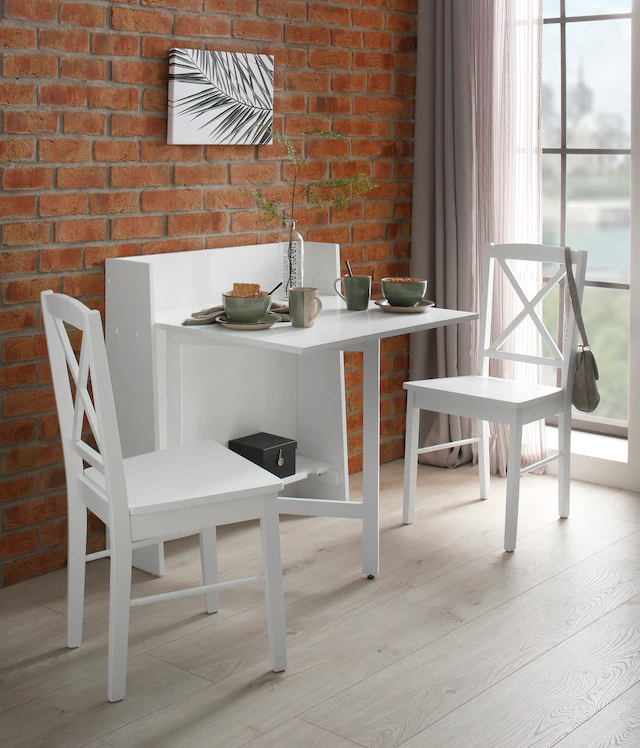 Home affaire Klapptisch »Dinant« im Landhaus-Stil gehalten, platzsparend, einklappbar, Breite 84 cm
