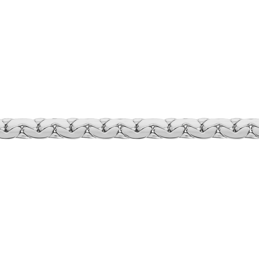 Collier Sujitha Maille Haricot Or Blanc