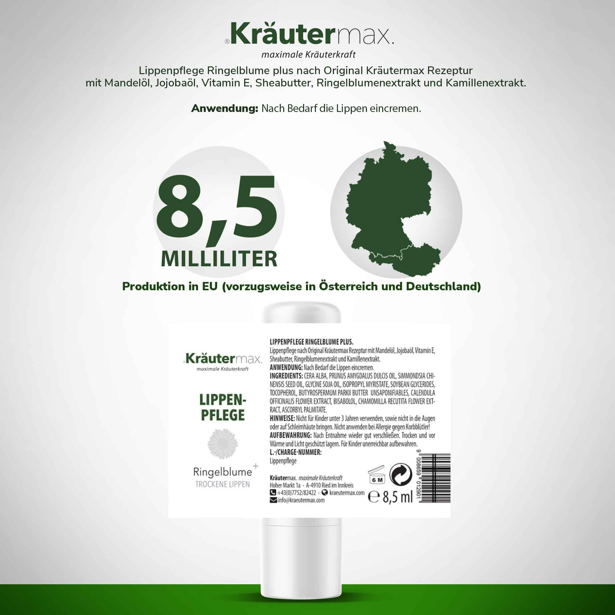 Kräutermax Lippenpflege Ringelblume plus