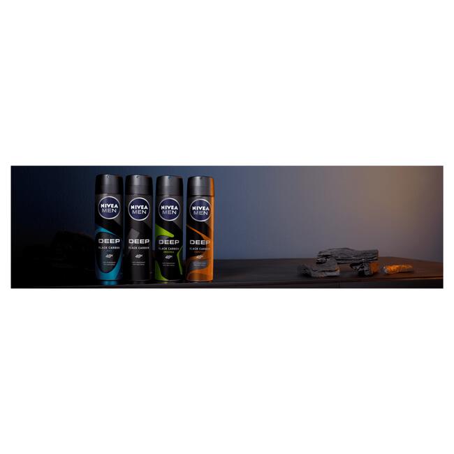 NIVEA MEN DEEP Black Carbon Espresso Deodorant Spray 150 ML