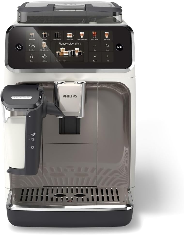 PHILIPS 5500 EP5545/70 automatic espresso machine, 1.8 l, 15 bar, White