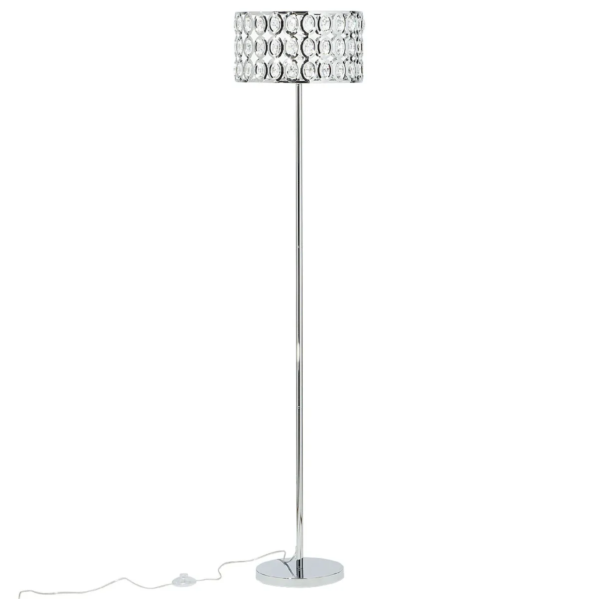 Beliani Lampadaire TENNA - Cristal Argenté