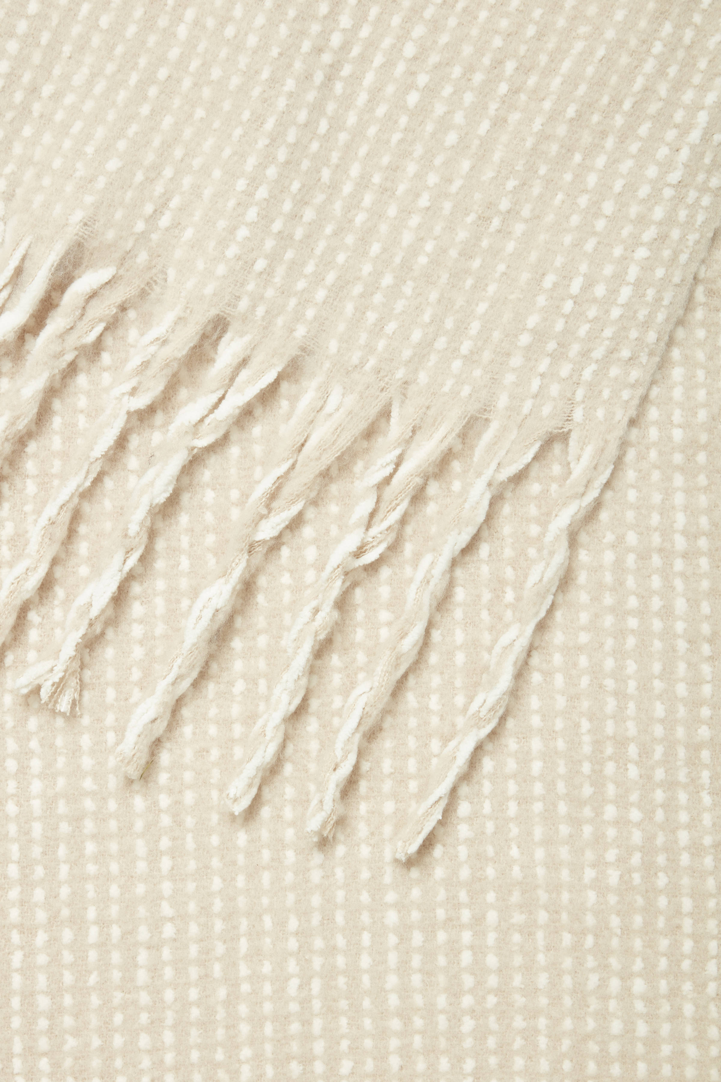 ICHI sjaal met franjes IASCARLOTTA beige