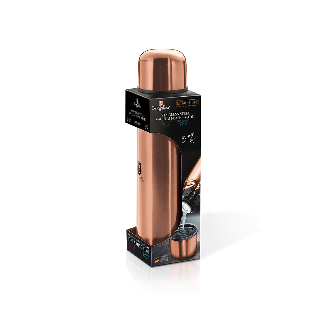 Berlinger Haus Isolierflasche 1 Liter  Rose Gold Edition