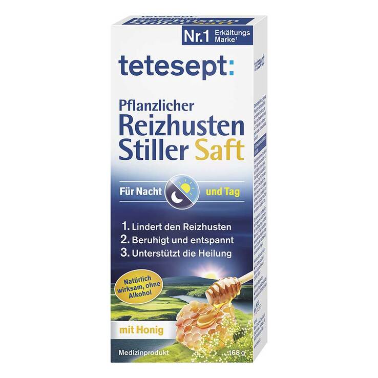 Tetesept Pflanzlicher Reizhusten Stiller Flü.z.E., 168 g